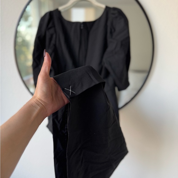 NWT J Crew Italian Wool Puff Sleeve Sheath Dress, Black, Women’s 4 - Picture 5 of 7